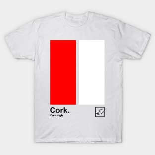 County Cork / Original Retro Style Minimalist Poster Design T-Shirt